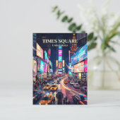 Times Square New York State Briefkaart (Staand voorkant)