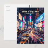 Times Square New York State Briefkaart (Voorkant / Achterkant)