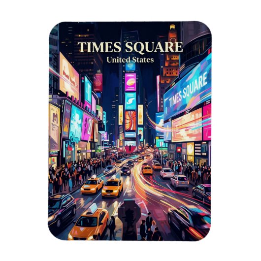Times Square New York State Magneet (Verticaal)