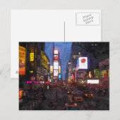Times Square NY Briefkaart (Voorkant / Achterkant)
