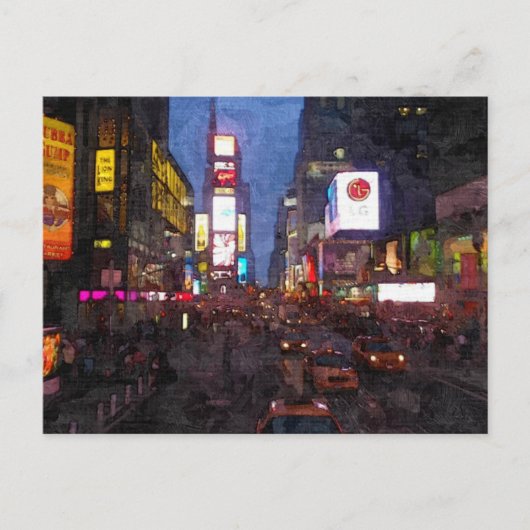 Times Square NY Briefkaart (Voorkant)