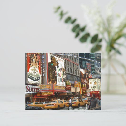 Times Square NY Briefkaart (Staand voorkant)