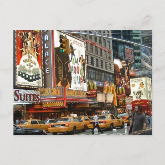 Times Square NY Briefkaart (Voorkant)