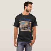Times Square NY Map Coördinaten  stijl T-shirt (Voorkant volledig)