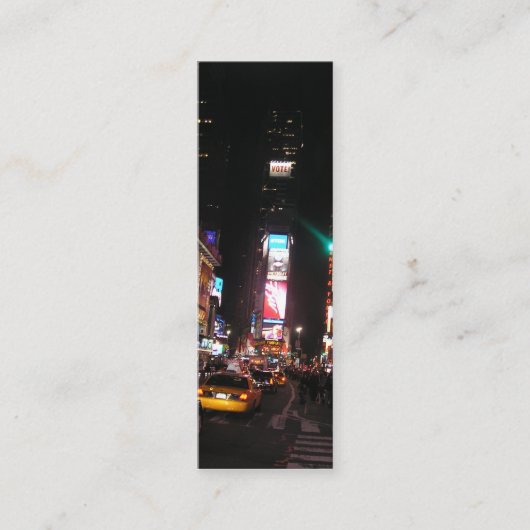 Times Square-NYC-Bladwijzer Mini Visitekaartje (Voorkant)