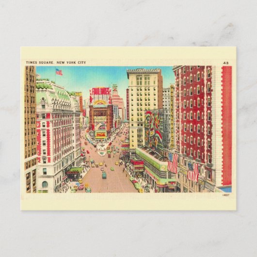 Times Square NYC Briefkaart (Voorkant)