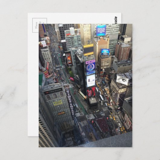 Times Square NYC Briefkaart (Voorkant / Achterkant)