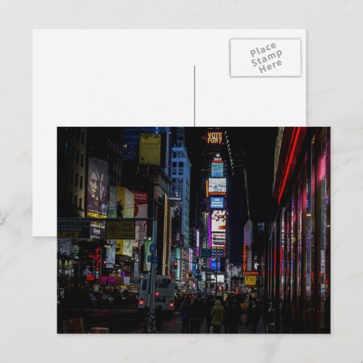 Times Square, NYC Briefkaart (Voorkant / Achterkant)