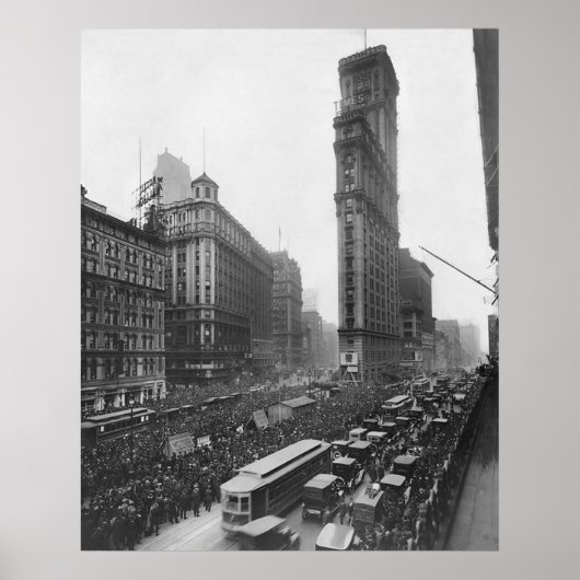 Times Square NYC-foto (1911) Poster (Voorkant)