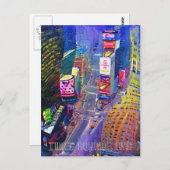 Times Square, NYC, New York City, skyline Briefkaart (Voorkant / Achterkant)