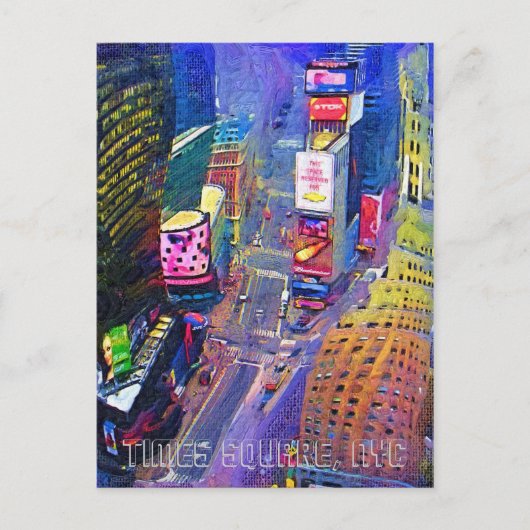 Times Square, NYC, New York City, skyline Briefkaart (Voorkant)
