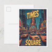 Times Square NYC Verenigde Staten Illustratie Rei Briefkaart (Voorkant / Achterkant)