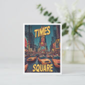 Times Square NYC Verenigde Staten Illustratie Rei Briefkaart (Staand voorkant)