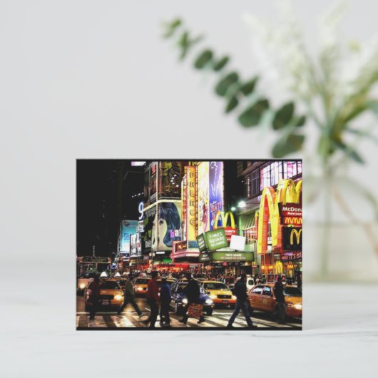Times Square Post Briefkaart (Staand voorkant)