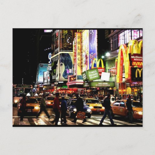 Times Square Post Briefkaart (Voorkant)