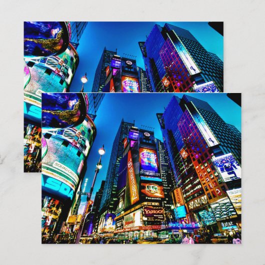 Times Square Post Card Briefkaart (Voorkant / Achterkant)