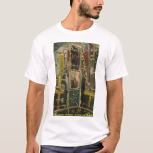 TIMES SQUARE RODE WIJN T-SHIRT