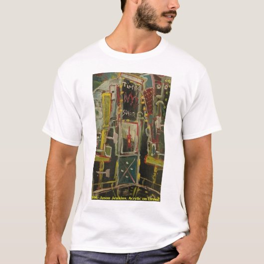 TIMES SQUARE RODE WIJN T-SHIRT (Voorkant)