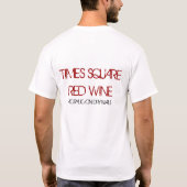 TIMES SQUARE RODE WIJN T-SHIRT (Achterkant)