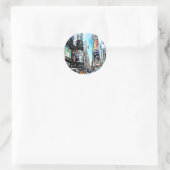 Times Square Ronde Sticker (Tas)