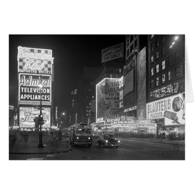 Times Square 's Nachts, 1953 (Voorkant Horizontaal)