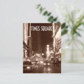 Times Square (sepia) Briefkaart (Staand voorkant)