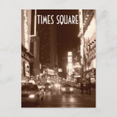 Times Square (sepia) Briefkaart (Voorkant)