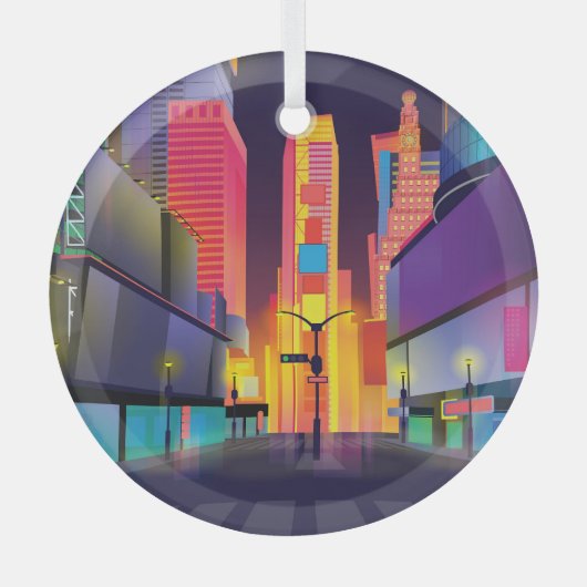 Times Square, Verenigde Staten Glas Ornament (Voorkant)