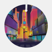  Times Square, Verenigde Staten Glas Ornament (Achterkant)