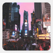 Times Square Vierkante Sticker (Voorkant)