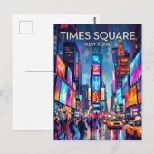 Times Square VS Briefkaart (Voorkant / Achterkant)