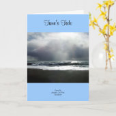 Time's Tide-Wenskaart Kaart (Gele Bloem)