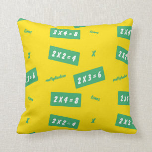 Times twee gele leren kussen