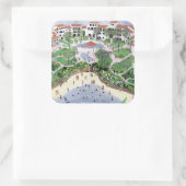 Timeshare Temptation 1990 Vierkante Sticker (Tas)