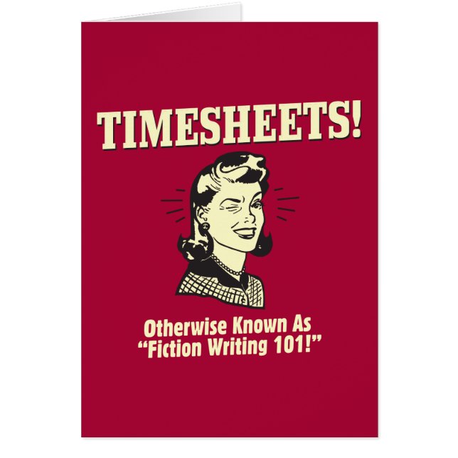 Timesheets: Fiction Writing 101 (Voorkant)