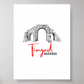 Timgad Algerije affiche voor print (Voorkant)