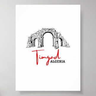 Timgad Algerije affiche voor print