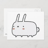 Timid Rabbit Briefkaart (Voorkant / Achterkant)