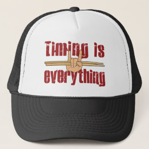 Timing is Alles Drummer Fun Trucker Hat Trucker Pet