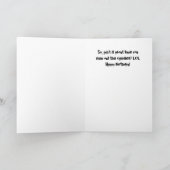 Timing is alles Drummer Verjaardag Kaart (Binnen)