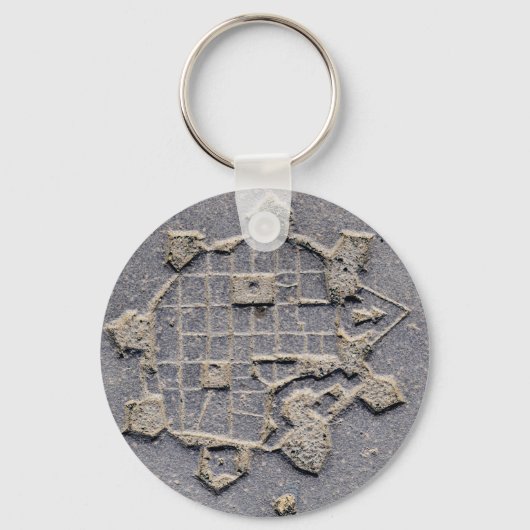 Timisoara Roemenië citadel kaart bestrating steen  Sleutelhanger (Voorkant)