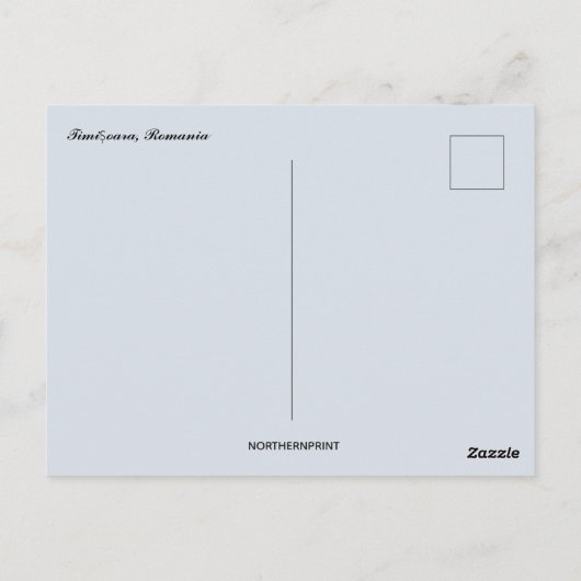 Timișoara Romania Briefkaart (Achterkant)