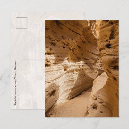 Timlalin's canyon, nabij Tamri, Marokko reis Briefkaart