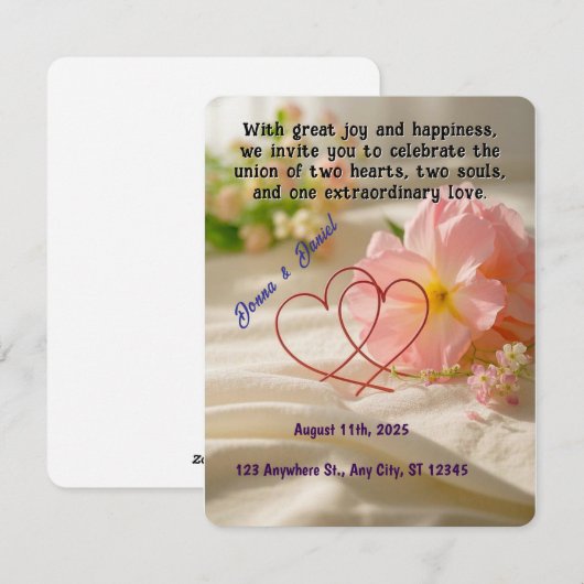 Timless Elegance Feestdagenkaart (Voorkant / Achterkant)