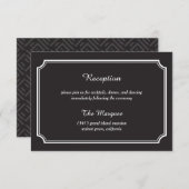 Timless Elegance Reception Card/Enclosure Card Informatiekaartje (Voorkant / Achterkant)