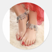 Timless Elegance Ronde Sticker (Voorkant)