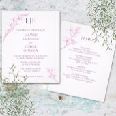 Timless Flower Monogram in One Weddena Flyer