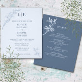 Timless Flower Monogram in One Weddena Flyer