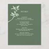 Timless Flower Monogram in One Weddena Flyer (Achterkant)