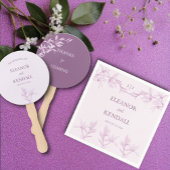 Timless Flower Monogram Weddenschap Servet